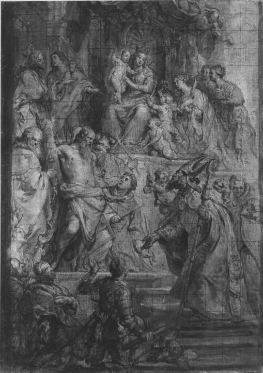 Disegno per La Vergine col Bambino e santi - Bavarian State Painting Collections